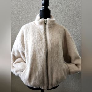 Cream Faux Fur Coat